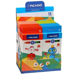 مداد رنگی پیکاسو 12 رنگ فروش تکی و تعداد