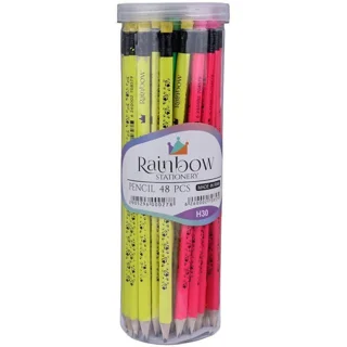 مداد مشکی سه گوش رینبو RAINBOW بسته 48 عددی تحویل فوری تهران