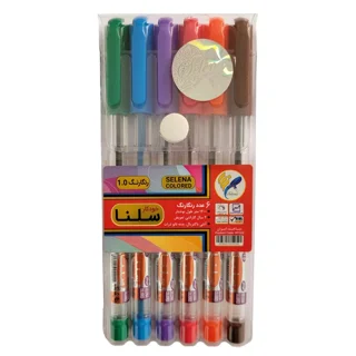 خودکار سلنا 6 رنگ فروش تکی و تعداد