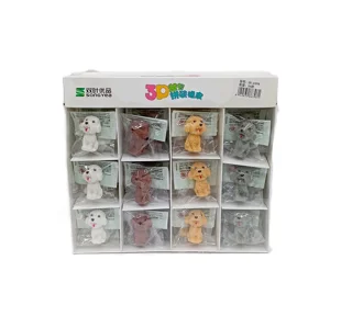 پاک کن فانتزی جایزه ای طرح پاپی PUPPY بسته 36 عددی فروش تکی و تعداد