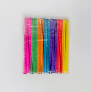 چوب بستنی باریک 7 رنگ پک 12 تایی فروش تکی و تعداد تحویل فوری تهران